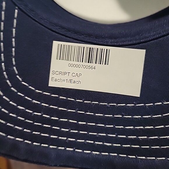 House of Blues Script Logo Hat Blue Ball Cap Weathered Style Strapback - Picture 8 of 8